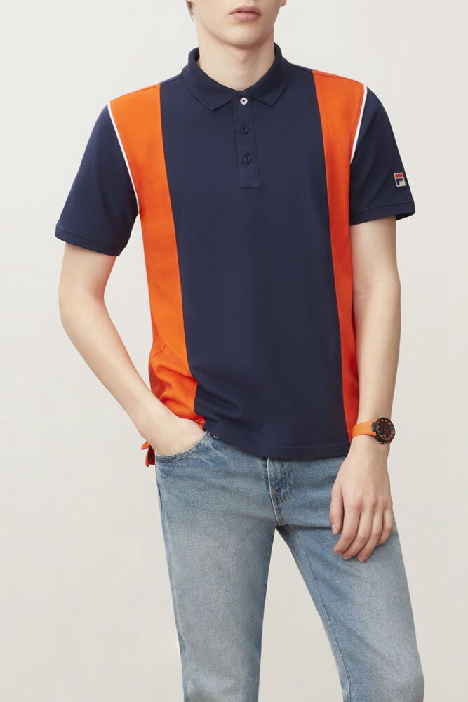 Fila Aberdeen Polo Navy - Mens - 13725SARQ